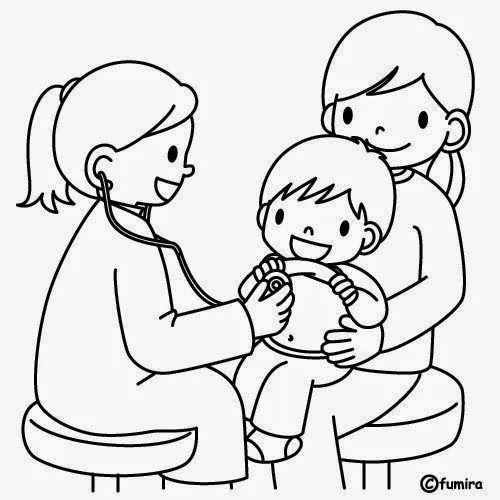Dibujos para colorear medicos niños - Imagui