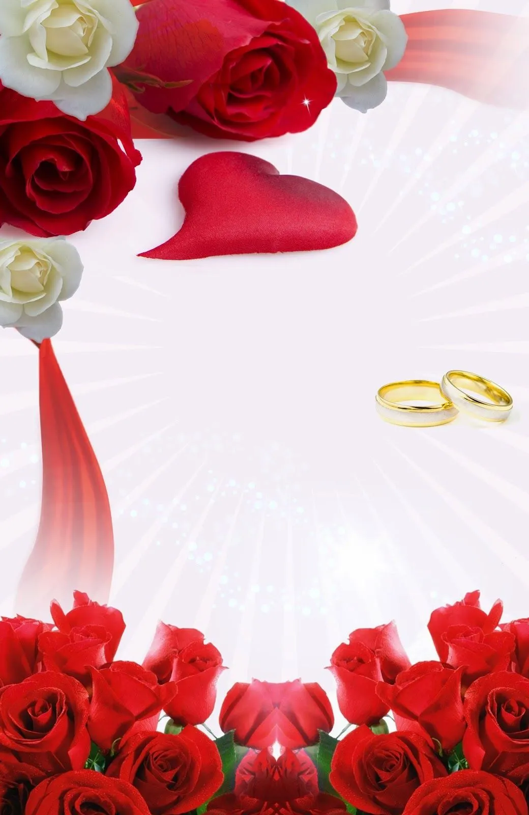 Descarga Gratis Invitación Rosas Rojas, Blancas y Anillos para tu ... Descarga Gratis Invitación Rosas Rojas, Blancas y Anillos para tu ...