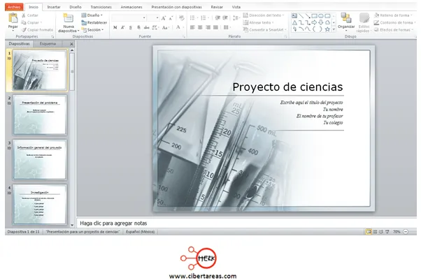 Descargar plantillas para PowerPoint 2010 | CiberTareas