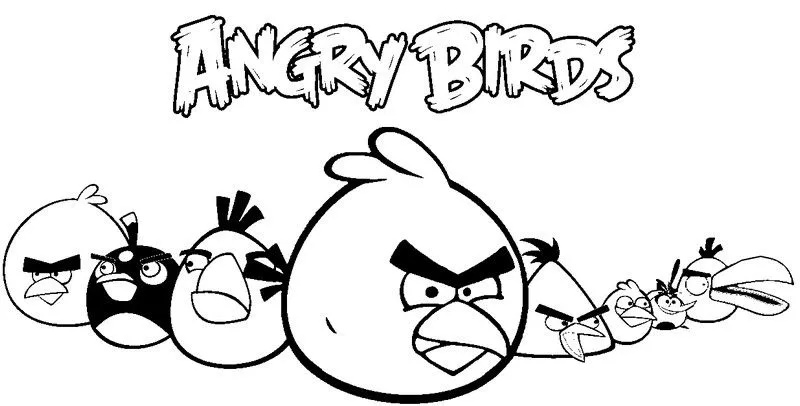 Dibujo para colorear Angry Birds 10