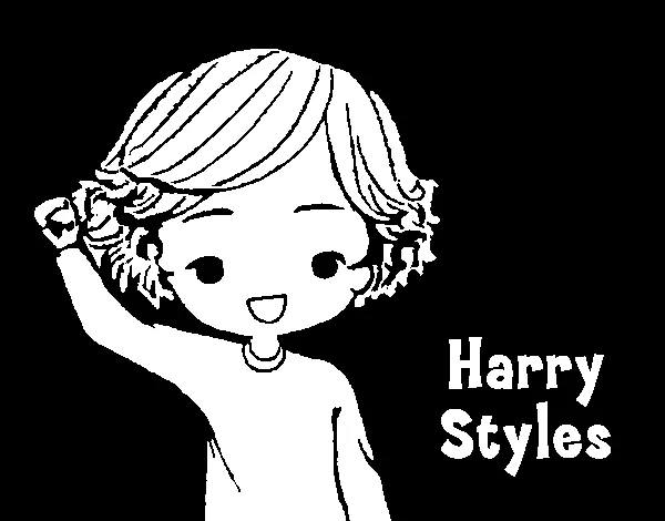 Desenho de Harry Styles para Colorir - Colorir.com