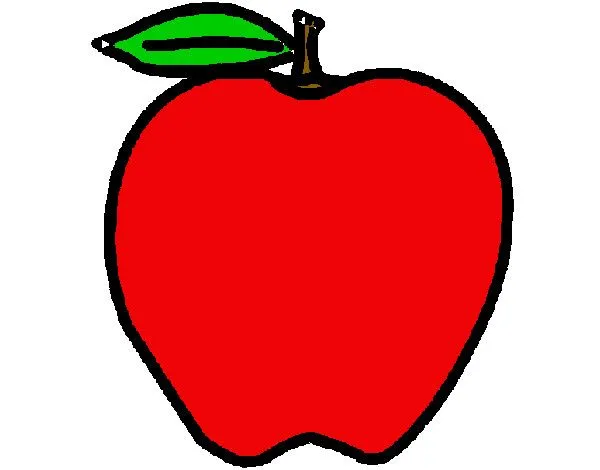 Desenho de maçã pintado e colorido por Edivanne o dia 06 de ...