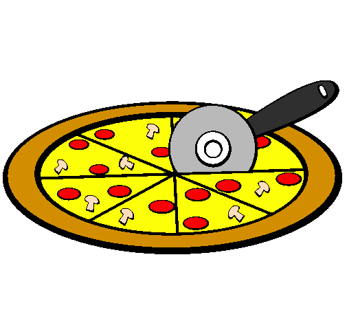 Desenho de Pizza pintado e colorido por Usuário não registrado o ...
