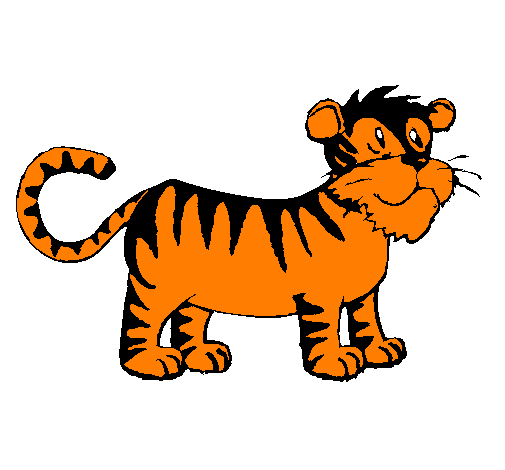 Desenho de Tigre pintado e colorido por Usuário não registrado o ...