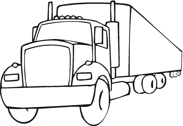 Desenhos de caminhão e carreta para colorir! « As Máquinas Pesadas