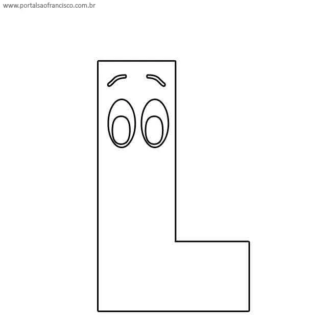 Desenhos - Letra L - Colorir e Pintar - @ Desenhos Para Colorir Desenhos - Letra L - Colorir e Pintar - @ Desenhos Para Colorir