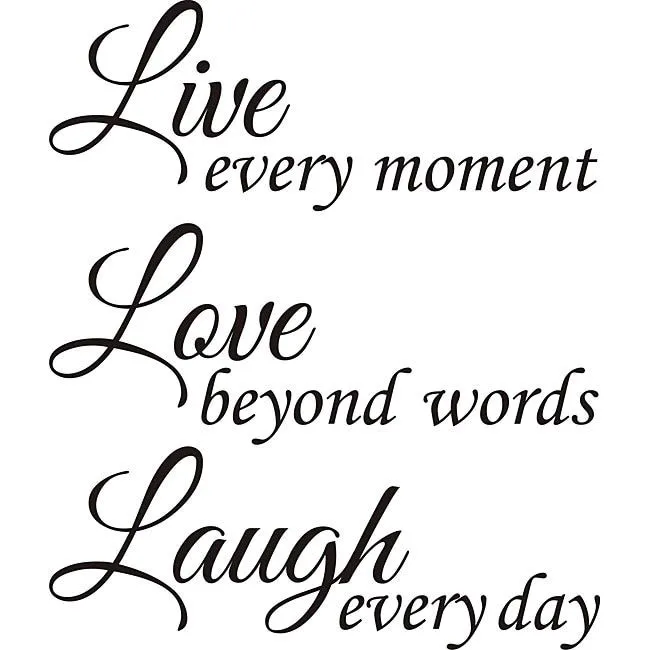 Design on Style 'Live Love Laugh' Vinyl Wall Art Quote - Overstock ...