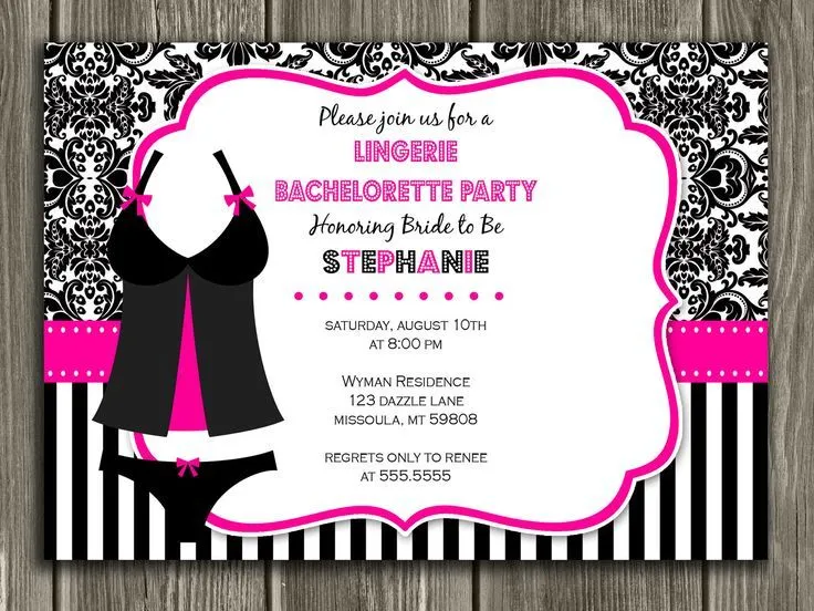 Invitacion para despedida de soltera! =) | Bachelorette Party ...