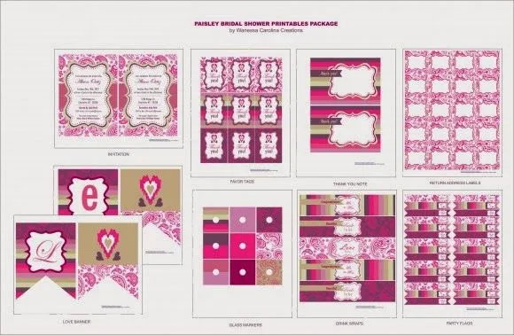 Despedida de Soltera: Kit para Imprimir Gratis. | Ideas y material ... Despedida de Soltera: Kit para Imprimir Gratis. | Ideas y material ...