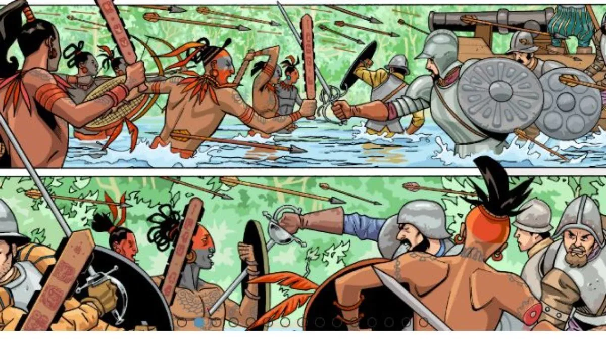 Este detallado cómic cuenta la dramática caída del imperio azteca (y puedes  leerlo aquí) - Más de México