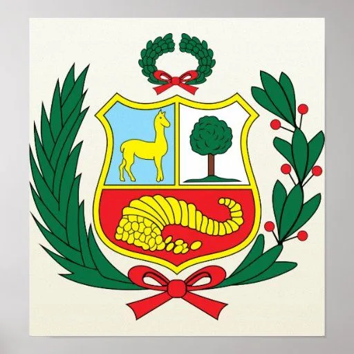 Detalle del escudo de armas de Perú Impresiones de Zazzle. Detalle del escudo de armas de Perú Impresiones de Zazzle.