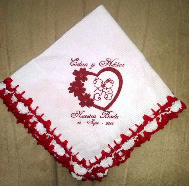 Imagenes de servilletas con liston para boda - Imagui