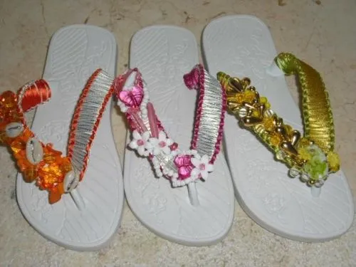 Sandalias decoradas imagenes - Imagui