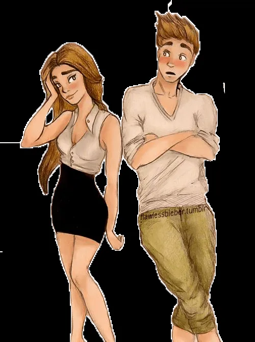 DeviantArt: More Like Dibujo Justin y Selena 5 by FannyKPerry