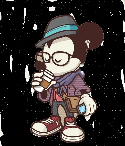Mickey Mouse hipster - Imagui