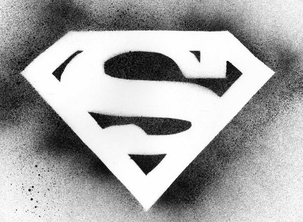 Superman stencil logo - Imagui