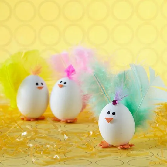Huevos decorados con caritas de niña - Imagui