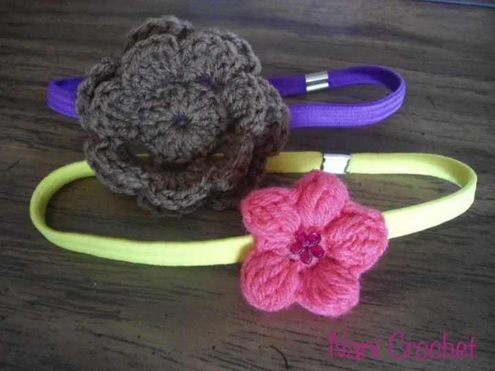 Diademas con flores a crochet! | ArePulDia Crochet! | Pinterest