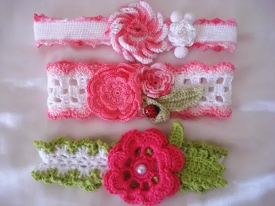 Gorros y cintillos tejidos on Pinterest | Crochet Headbands ...