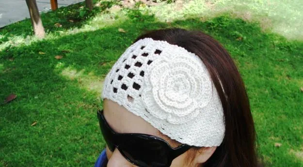 Como hacer diademas tejidas a crochet - Imagui