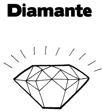 Pinto Dibujos: Diamante para colorear