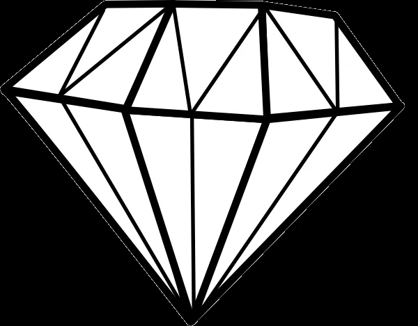 Diamond Outline Clipart - Gallery
