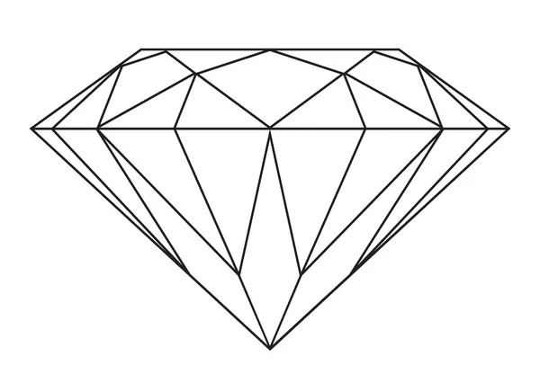 Diamond outline — Stock Vector © Nicemonkey #8457492