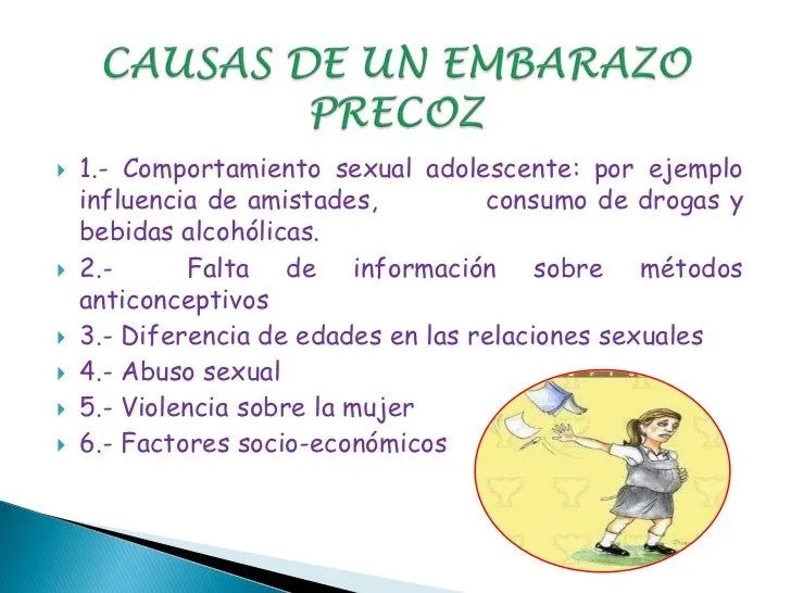 Diapositivas del embarazo precoz en adolescentes