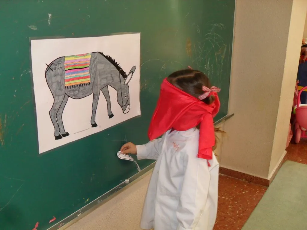 Diario de Infantil 3 años: Ponle la cola al burro Diario de Infantil 3 años: Ponle la cola al burro