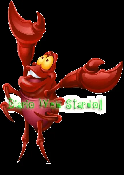 Diario Web Stardoll: Cangrejo Sebastián "Disney La Sirenita"