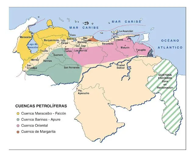 Croquis del mapa de venezuela con sus limites - Imagui