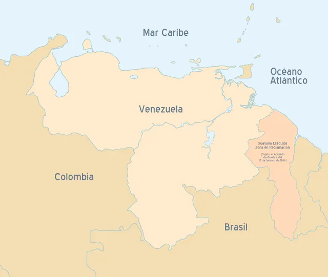 Mapa de Venezuela con los límites - Imagui