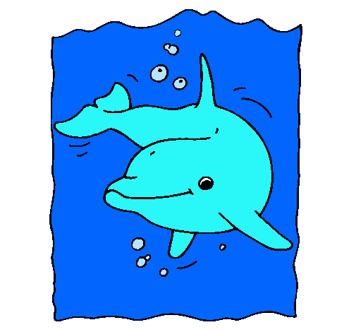 Dibuix de Dofí pintat per Usuari no registrat el dia 15 de Agost ...