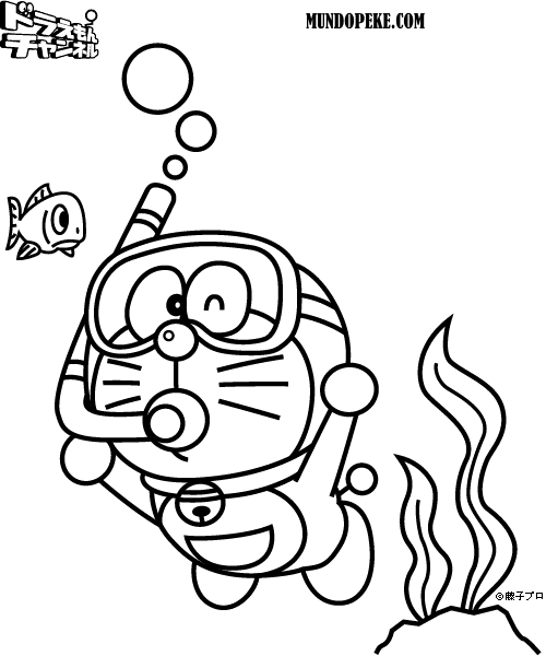 Dibujos para colorear de Doraemon para imprimir - Imagui