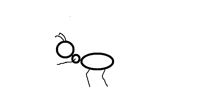 Como dibujar una hormiga facil - Imagui