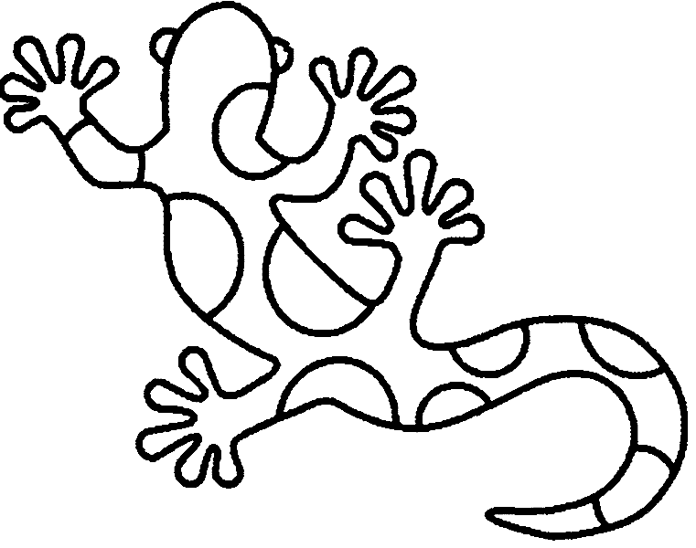 Dibujo de lagartija para colorear - Imagui