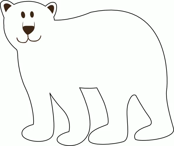 Dibujo de un oso polar - Imagui
