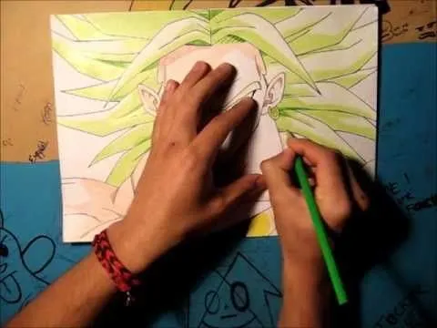 Dibujando a Broly el legendario super saiyajin - YouTube