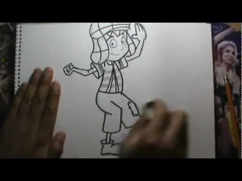 Dibujando a EL CHAVO DEL 8 (Animado) a lápiz en vivo - YouTube