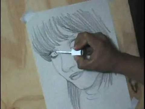 Dibujando a una chica bonita con lápiz de grafito - YouTube