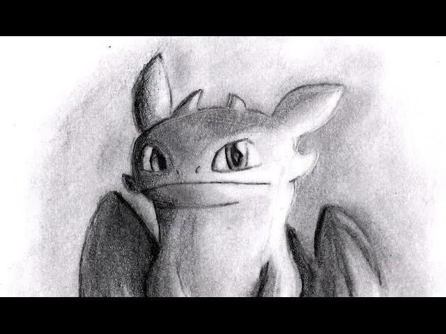 Dibujando a Chimuelo (como entrenar a tu dragón) | Speed drawing ...