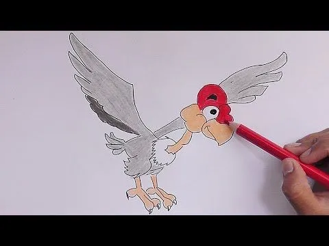 Dibujando y coloreando a Condor - Drawing and coloring Condor ...