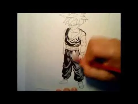 Dibujando a Gohan niño SSJ - YouTube