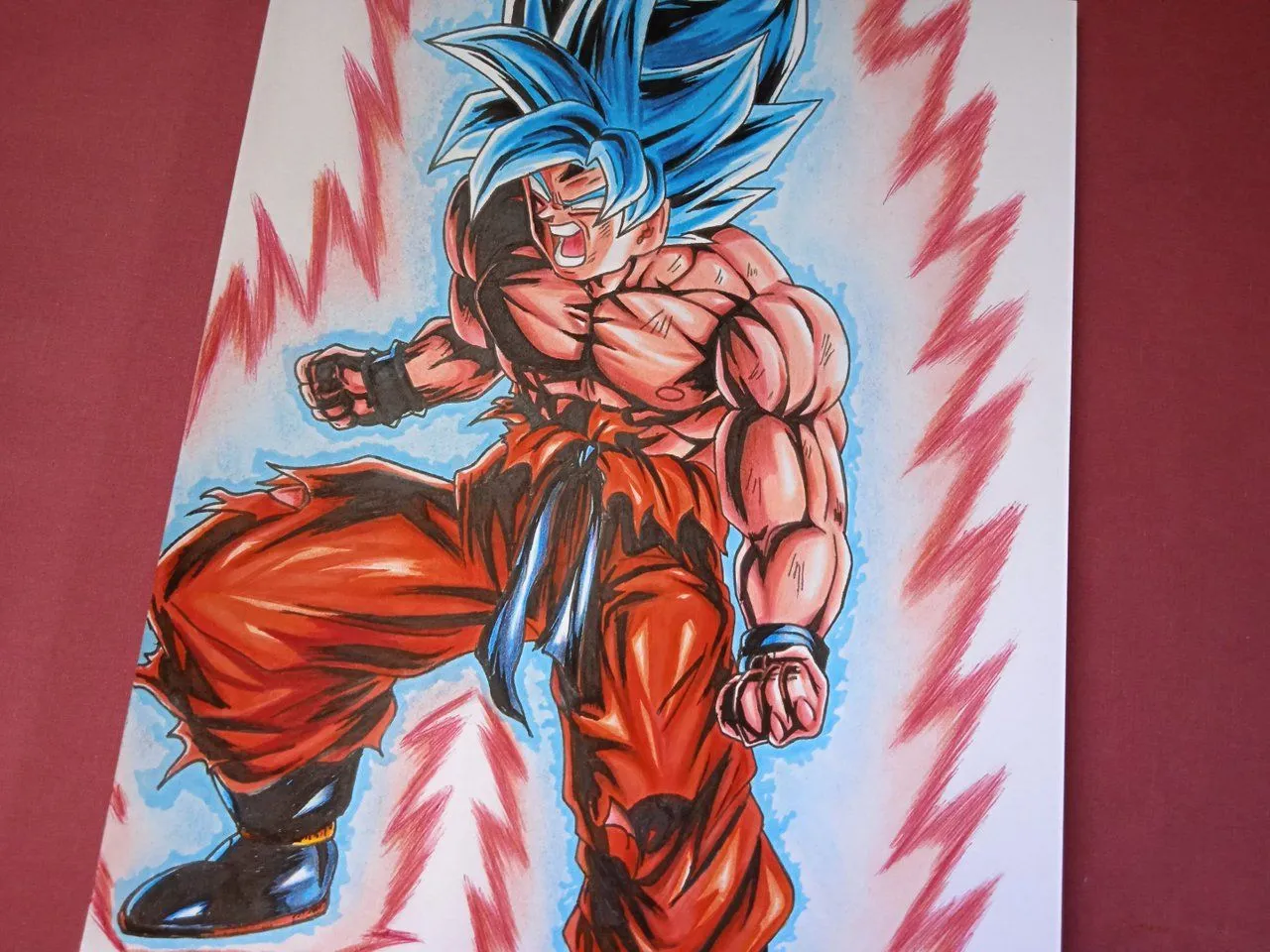 Dibujando a Goku Super Saiyajin Blue Kaio-ken | Pencil drawing. | PeakD Dibujando a Goku Super Saiyajin Blue Kaio-ken | Pencil drawing. | PeakD