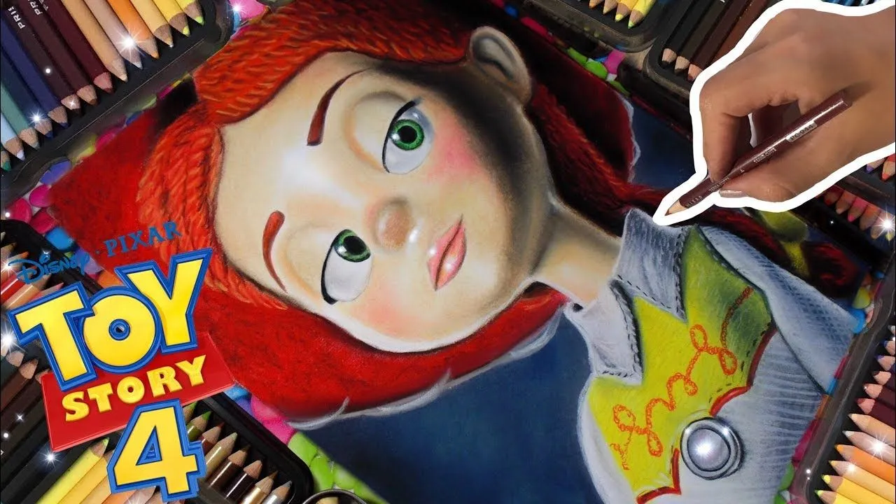 DIBUJANDO A JESSIE TOY STORY 4 POSTER REAL(DISNEY PIXAR)DRAW JESSIE  TOYSTORY4 - YouTube