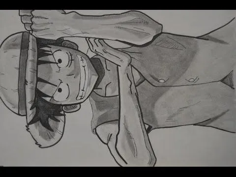 Dibujando a Luffy (One piece ) - YouTube