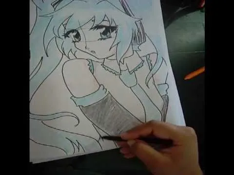Dibujando a Miku Hatsune - YouTube