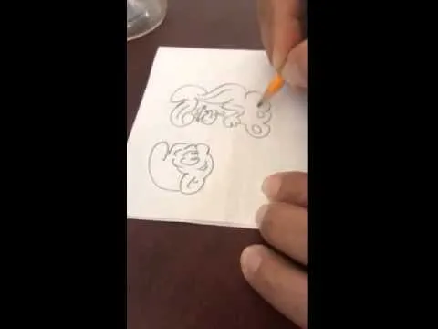 Dibujando pitufos a velocidad increible - YouTube