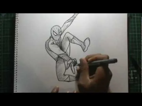 Dibujando a SPIDERMAN 4 a lápiz en vivo - YouTube