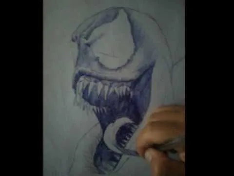 Dibujando a Venom [Speed Drawing Venom] by esfequ - YouTube